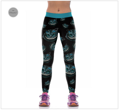 Leggings Temática Gato de Cheshire