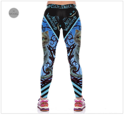 Leggings Temática Gato de Cheshire
