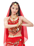 Conjunto de disfraz de danza del vientre de 5 piezas de la India