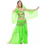 Conjunto de disfraz de danza del vientre de 5 piezas de la India