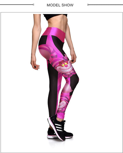 Leggings Temática Gato de Cheshire