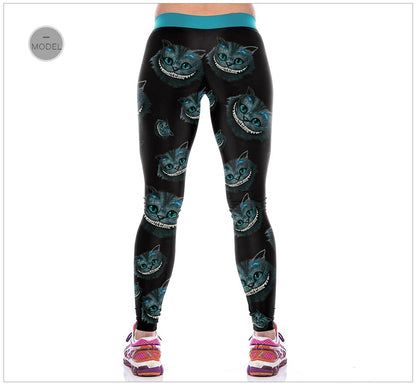Leggings Temática Gato de Cheshire