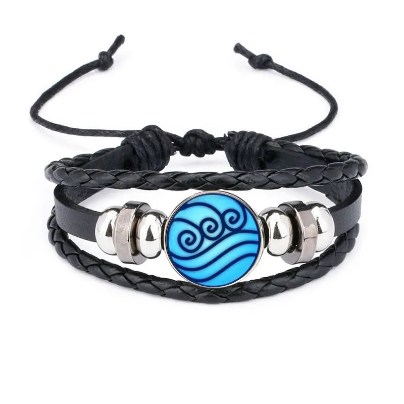 Pulseira Avatar: O Último Mestre do Ar - Joia dos Reinos do Ar, Água, Terra e Fogo!