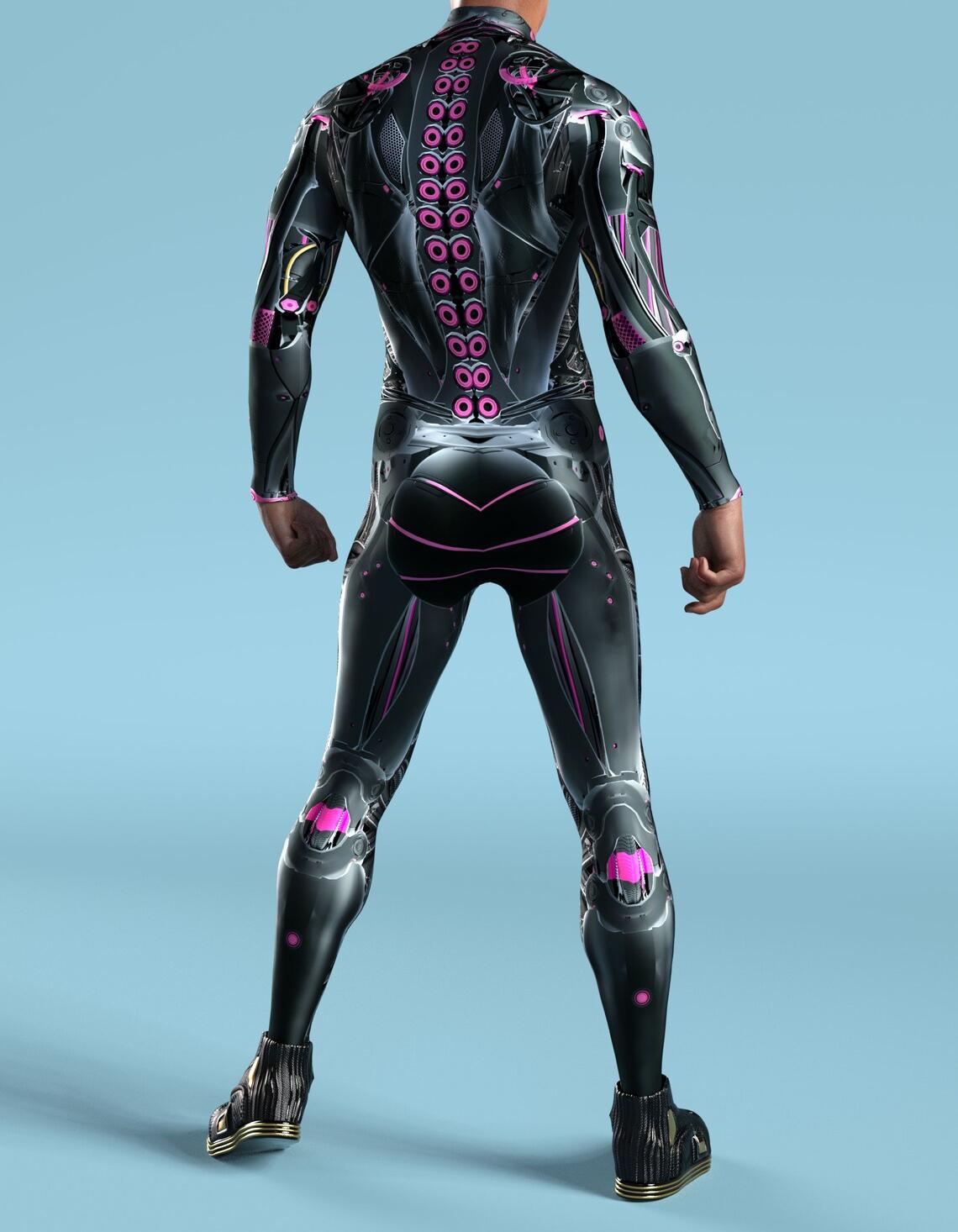 Traje Steampunk Robô Tecnologia Outfit 2023