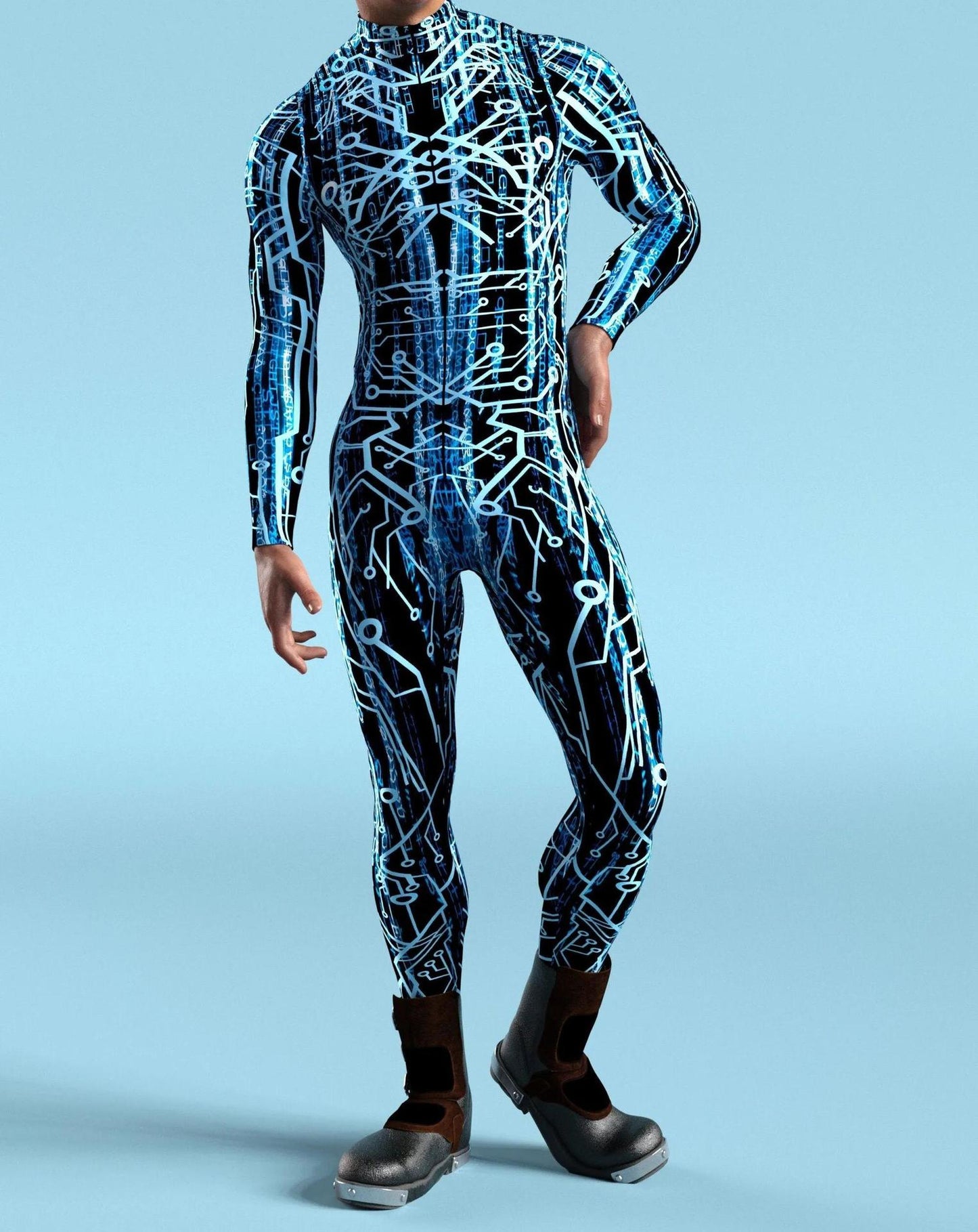 Traje Steampunk Robô Tecnologia Outfit 2023