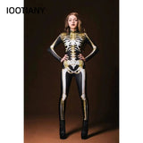Disfraz Cosplay Zentai Esqueleto Impresión 3D