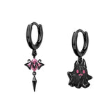 Pendientes vintage de esqueleto para Halloween