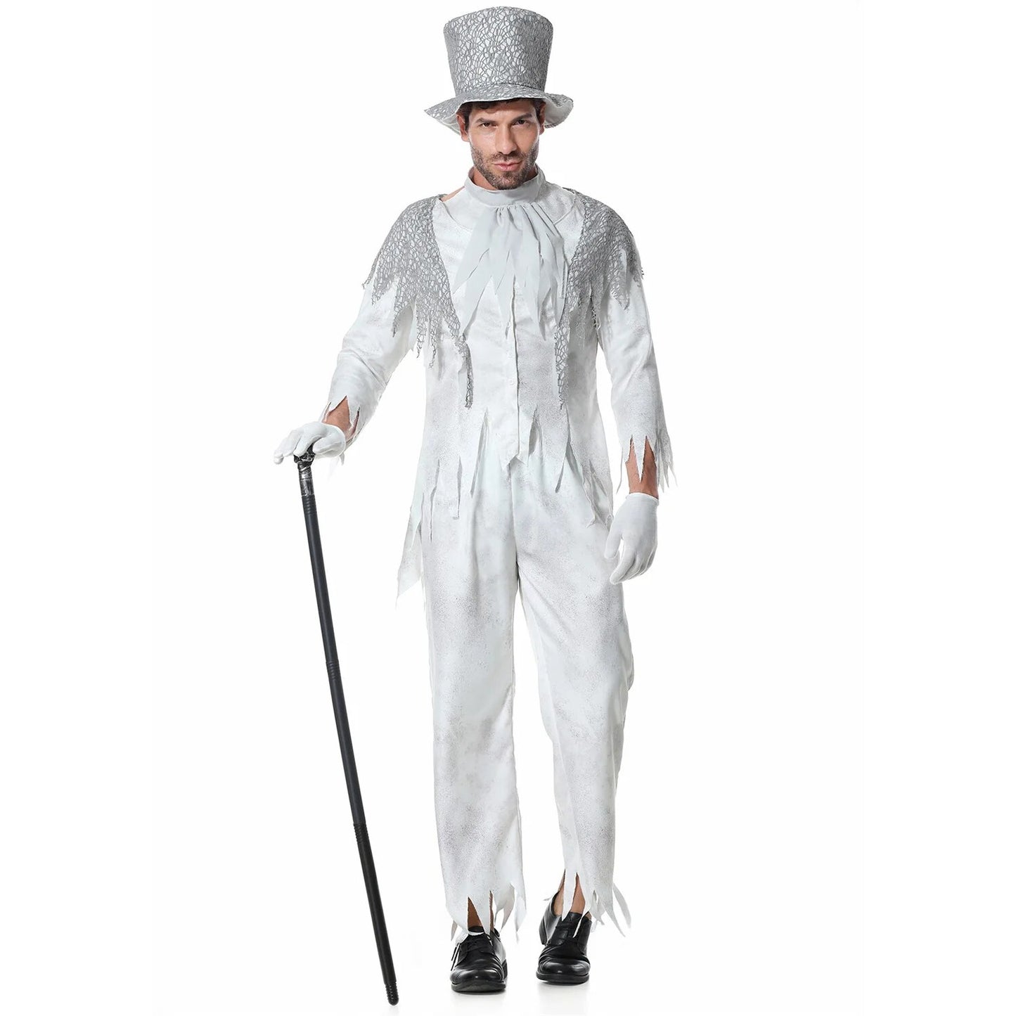 "Zumbi Noiva e Fantasma Noivo - O Cosplay Perfeito para Casais na Festa de Halloween"