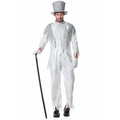 "Zumbi Noiva e Fantasma Noivo - O Cosplay Perfeito para Casais na Festa de Halloween"
