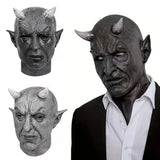 Máscara de demonio Mefistófeles con cuernos