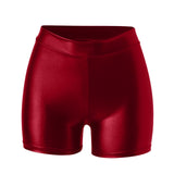 Shorts de cuero sexy para discoteca