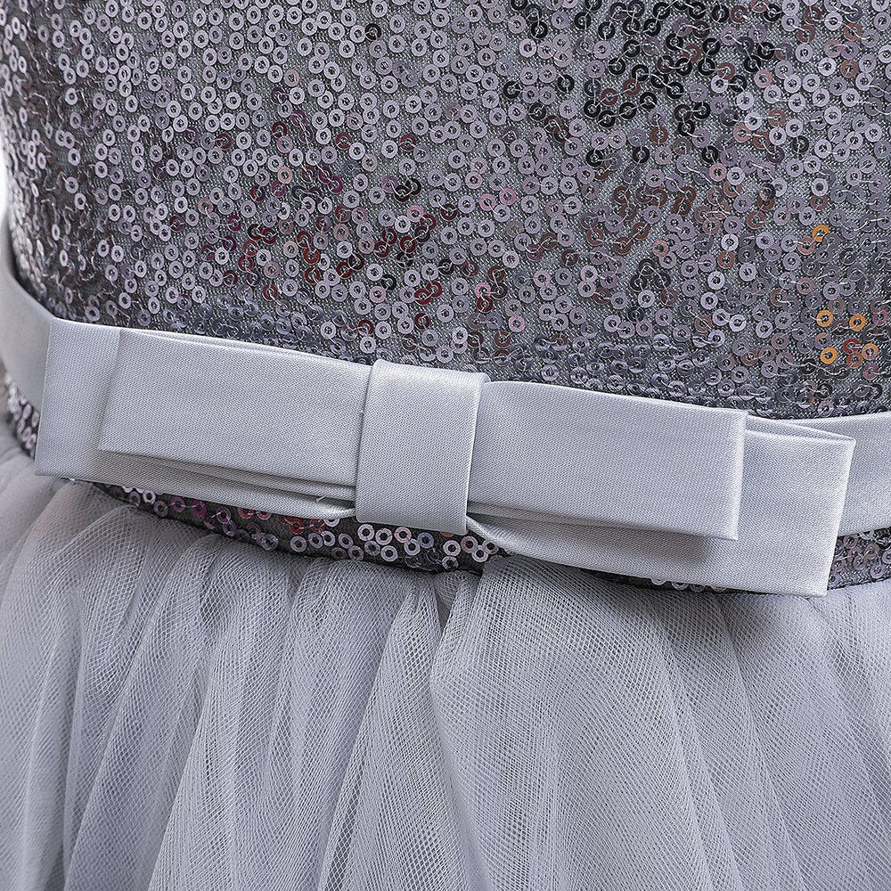 Vestido de Baile em Camadas babados