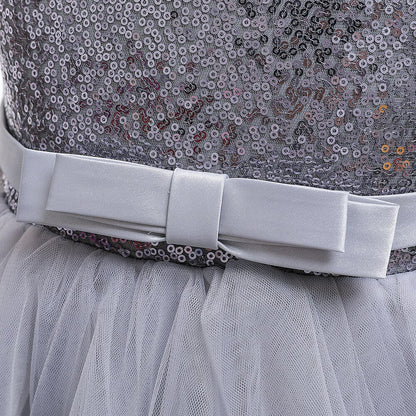 Vestido de Baile em Camadas babados