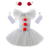 Traje de Palhaço Assustador Vestido Tutu
