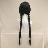 Peruca Morticia Addams/ Wandinha Addams