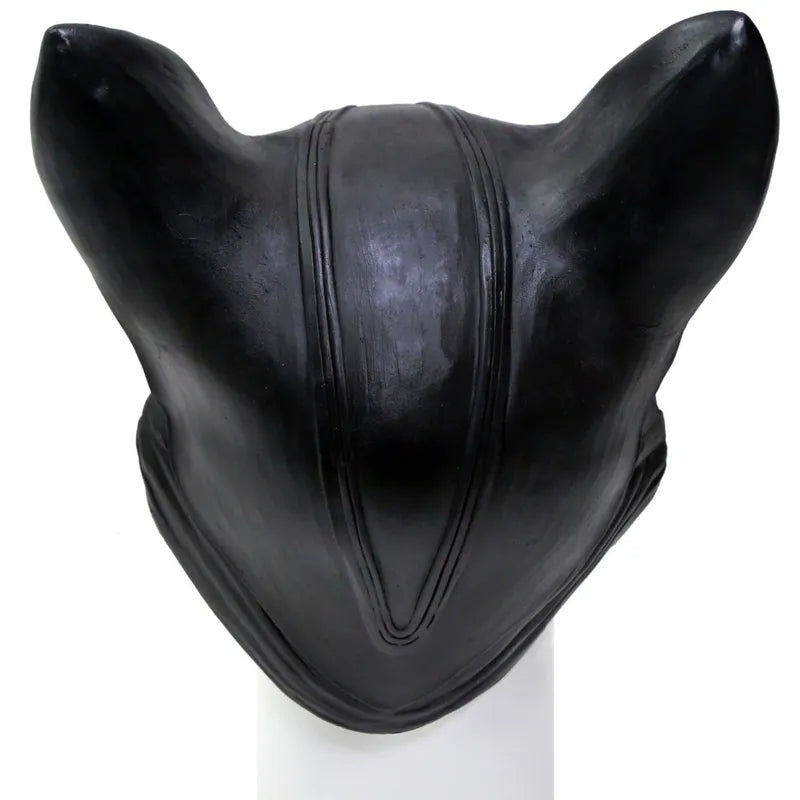 "Transforme-se em Selina Kyle: Máscara de Látex da Mulher Gato para Cosplay e Festas"