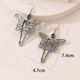 Pendientes vintage de esqueleto para Halloween