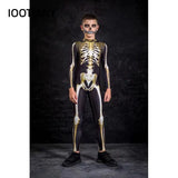 Disfraz Cosplay Zentai Esqueleto Impresión 3D