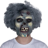 Máscara de zombi aterrador con cabello explosivo