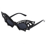 Gafas de sol retro con forma de murciélago para Halloween