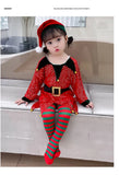 "Disfraz de Elfo de Año Nuevo para Niños: Conjunto Navideño con Gorro para Fiesta y Actuación"