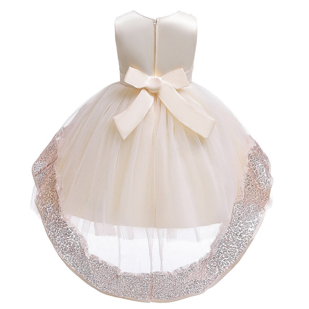 Vestido de Baile em Camadas babados
