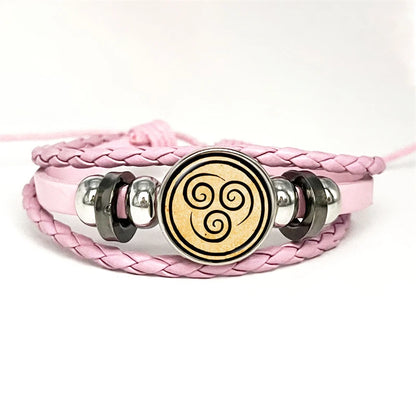 Pulseira Avatar: O Último Mestre do Ar - Joia dos Reinos do Ar, Água, Terra e Fogo!