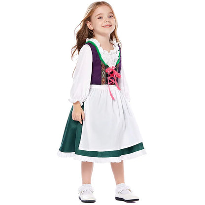 "Traje Infantil Oktoberfest para Meninas: Encante a Festa com Estilo e Diversão"