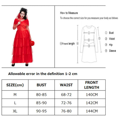 Fantasia Noiva Cadáver Vestido Clássico Longo