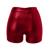 Shorts de cuero sexy para discoteca