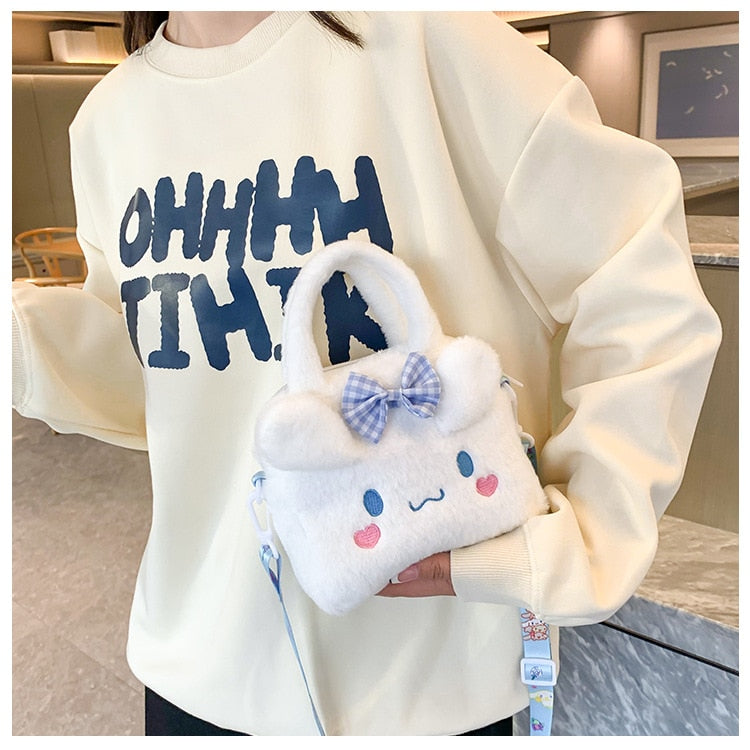Bolsa Pelúcia Crossbody de Ombro Anime