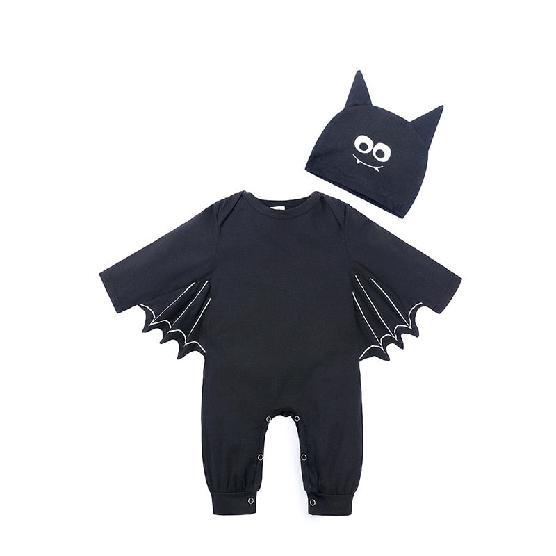 Traje de Halloween Morcego Macacão Infantil