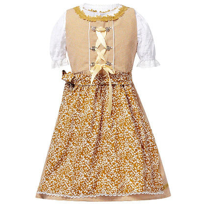 "Traje Infantil Oktoberfest para Meninas: Encante a Festa com Estilo e Diversão"