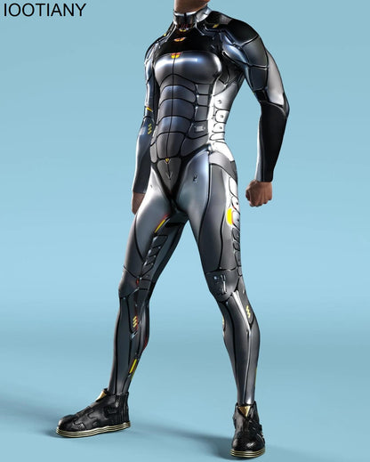 Traje Steampunk Robô Tecnologia Outfit 2023