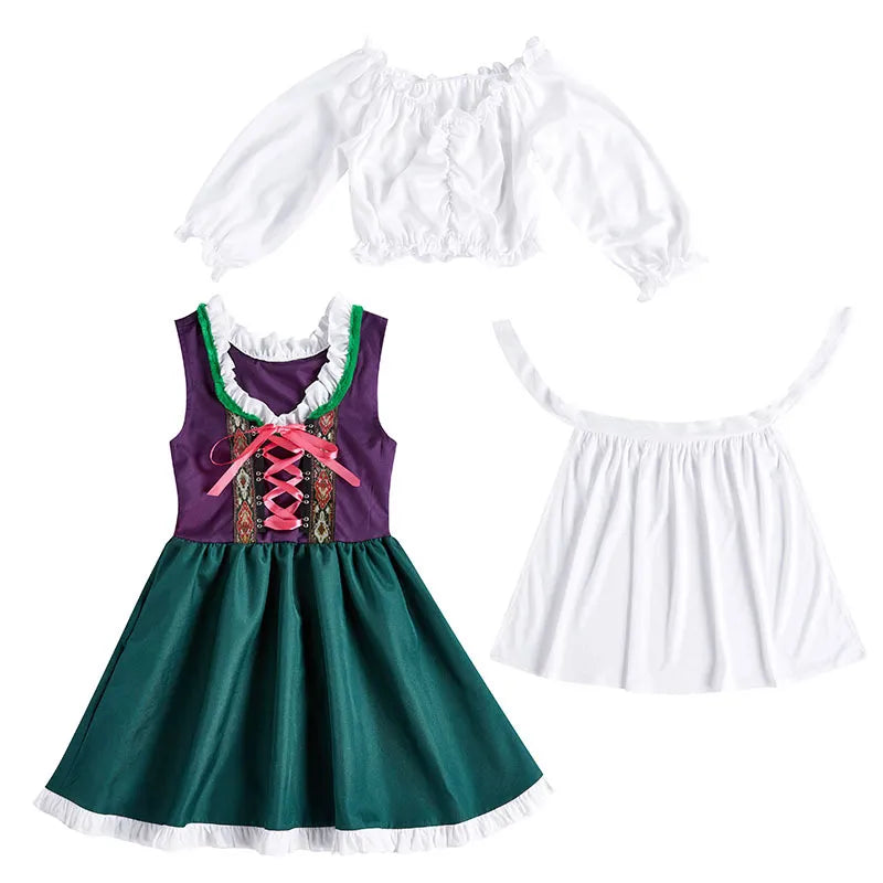 "Traje Infantil Oktoberfest para Meninas: Encante a Festa com Estilo e Diversão"