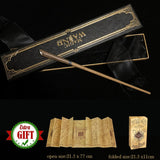 Varitas mágicas con núcleo de metal Caja de cinta y Mapa