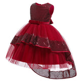 Vestido de Baile em Camadas babados