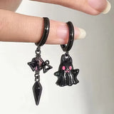 Pendientes vintage de esqueleto para Halloween