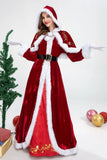 "Disfraz Clásico de la Señora Claus - ¡Vístase con Elegancia y Estilo esta Navidad!"