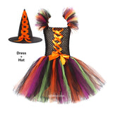 Traje de Bruxa Infantil para Halloween