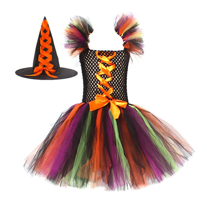 Traje de Bruxa Infantil para Halloween