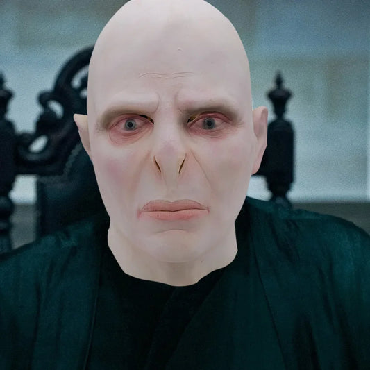 Nova Máscara do Voldemort em Látex para Cosplay