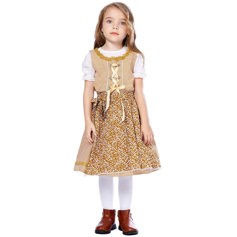 "Traje Infantil Oktoberfest para Meninas: Encante a Festa com Estilo e Diversão"