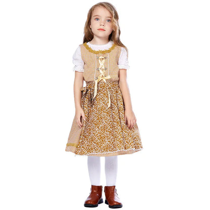 "Traje Infantil Oktoberfest para Meninas: Encante a Festa com Estilo e Diversão"