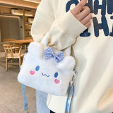 Bolso bandolera de felpa de anime