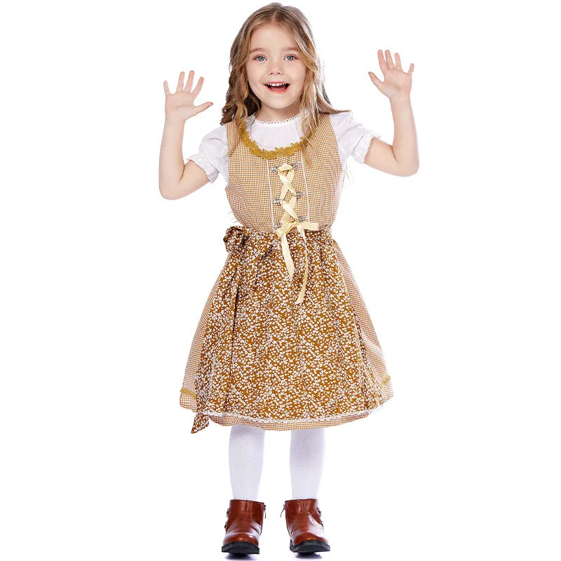 "Traje Infantil Oktoberfest para Meninas: Encante a Festa com Estilo e Diversão"