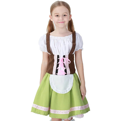 "Traje Infantil Oktoberfest para Meninas: Encante a Festa com Estilo e Diversão"