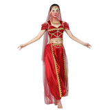 Exótico Conjunto de Danza del Vientre Indio de 4 Piezas