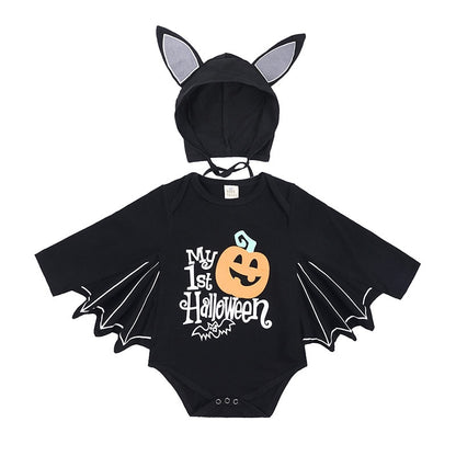 Traje de Halloween Morcego Macacão Infantil