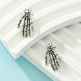 Pendientes vintage de esqueleto para Halloween